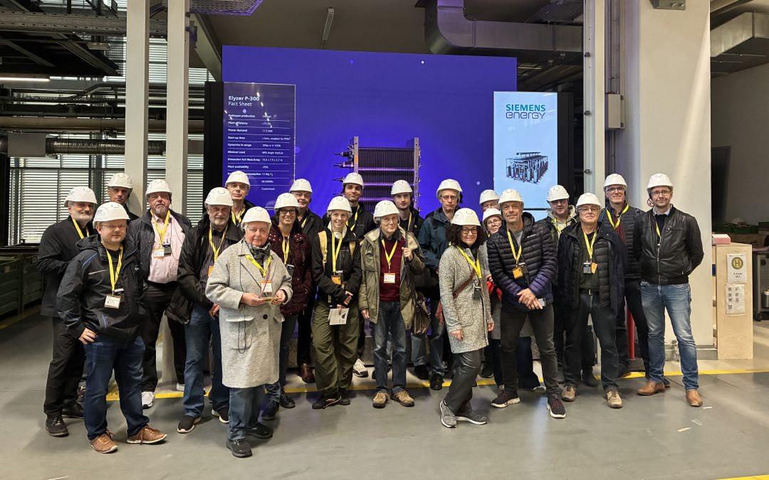 Führung bei der PEM Stack Produktion bei Siemens Energy