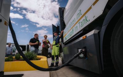 Besuch der Tankstelle und Fahrzeuge bei den Kreiswerken Barnim am 23.06.2026 – Woche des Wasserstoffs